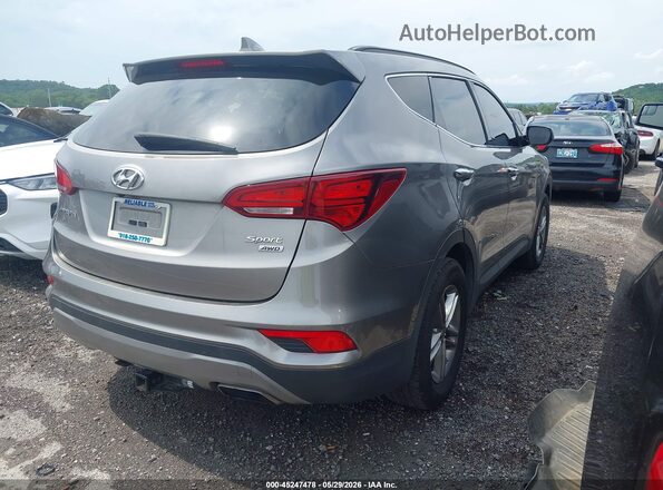 5XYZUDLB8HG387919 2017 HYUNDAI SANTA FE SPORT Серебряный Задняя правая четверть