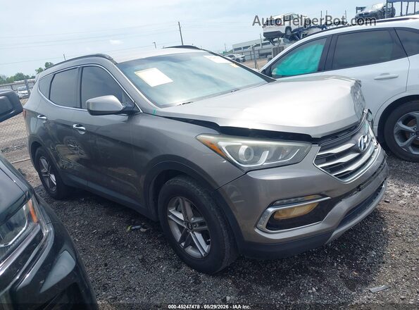 5XYZUDLB8HG387919 2017 HYUNDAI SANTA FE SPORT Серебряный Вид задней части салона