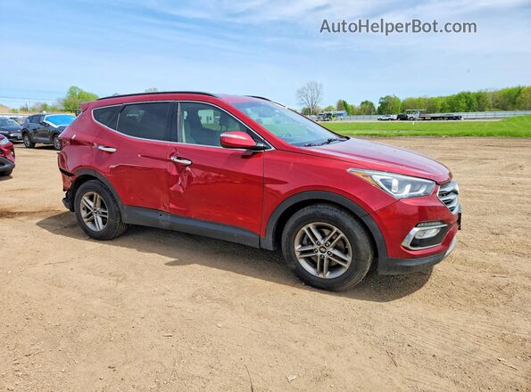 5XYZUDLB9JG536439 2018 HYUNDAI SANTA Red Передня права чверть