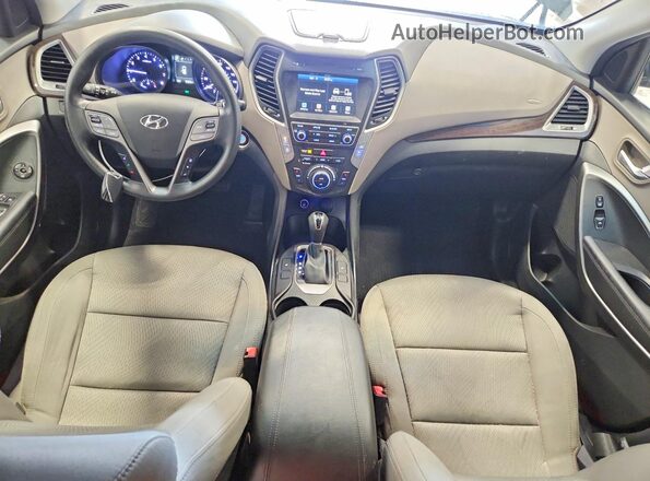 5XYZUDLB9JG567285 2018 HYUNDAI SANTA Black წინა პანელის ხედი