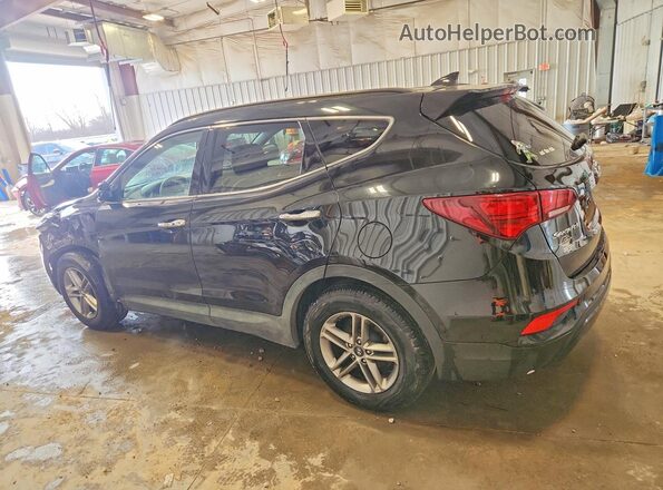 5XYZUDLB9JG567285 2018 HYUNDAI SANTA Black უკანა მარცხენა