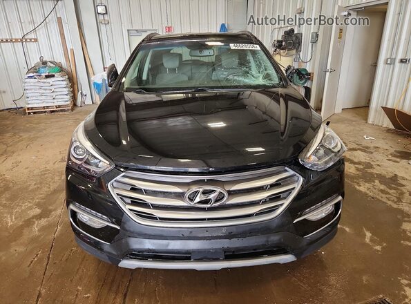 5XYZUDLB9JG567285 2018 HYUNDAI SANTA Black წინა ხედი
