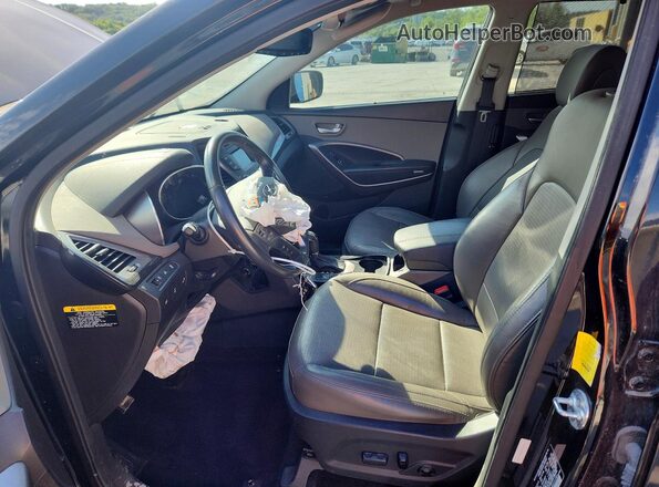 5XYZUDLBXGG311293 2016 HYUNDAI SANTA Black Widok wnętrza z przodu