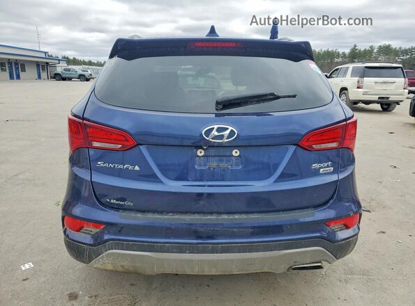 5XYZUDLBXHG484667 2017 HYUNDAI SANTA Blue Widok z tyłu