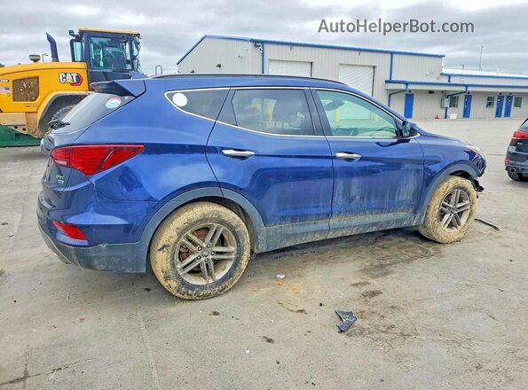 5XYZUDLBXHG484667 2017 HYUNDAI SANTA Blue Tył prawy