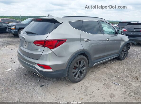 5XYZW4LA2JG517751 2018 HYUNDAI SANTA FE SPORT Gray უკანა მარჯვენა