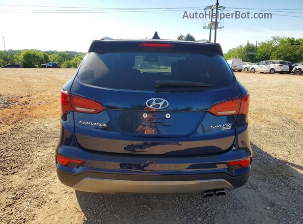 5XYZW4LA3HG488593 2017 HYUNDAI SANTA Blue Widok z tyłu