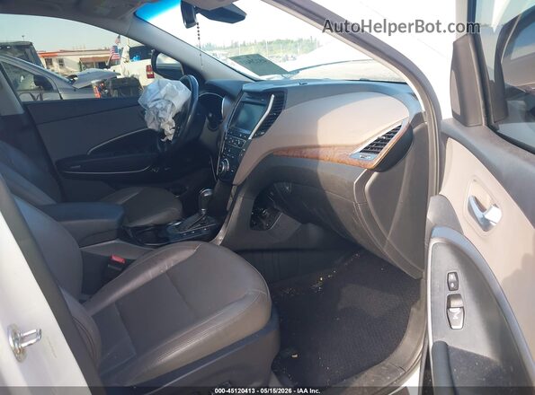 5XYZW4LA7JG516644 2018 HYUNDAI SANTA FE SPORT White Widok wnętrza z przodu