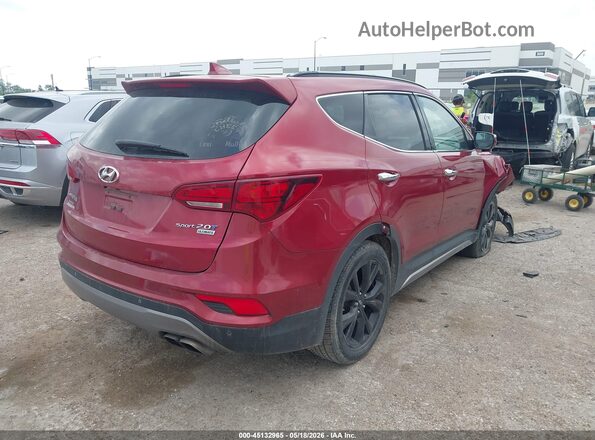 5XYZW4LAXHG458331 2017 HYUNDAI SANTA FE SPORT Red Trasero derecho
