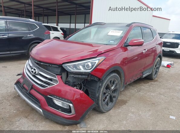 5XYZW4LAXHG458331 2017 HYUNDAI SANTA FE SPORT Red Vista tres cuartos delantera izquierda