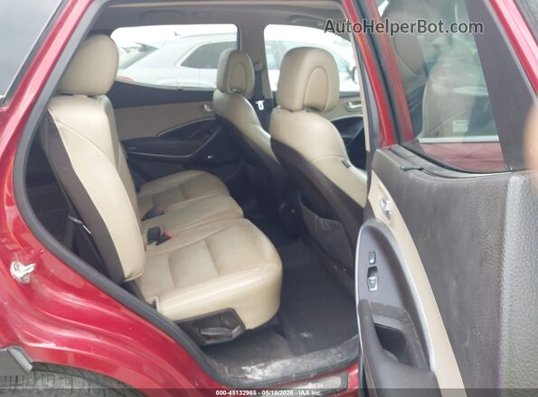 5XYZW4LAXHG458331 2017 HYUNDAI SANTA FE SPORT Red Vista de la etiqueta del VIN