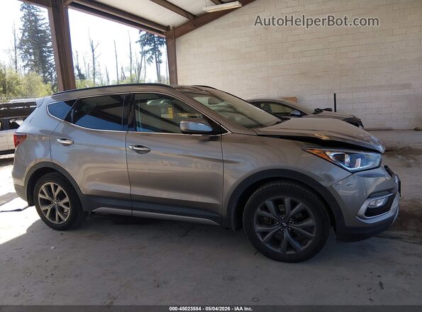 5XYZWDLA1HG501180 2017 HYUNDAI SANTA FE SPORT Gray Vista interior trasera