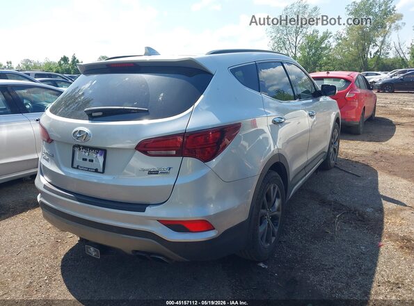 5XYZWDLA2HG444486 2017 HYUNDAI SANTA FE SPORT Silver უკანა მარჯვენა