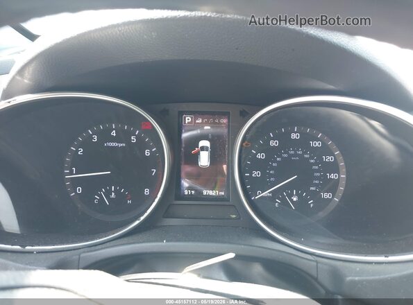 5XYZWDLA2HG444486 2017 HYUNDAI SANTA FE SPORT Silver უკანა სავარძლების ხედი