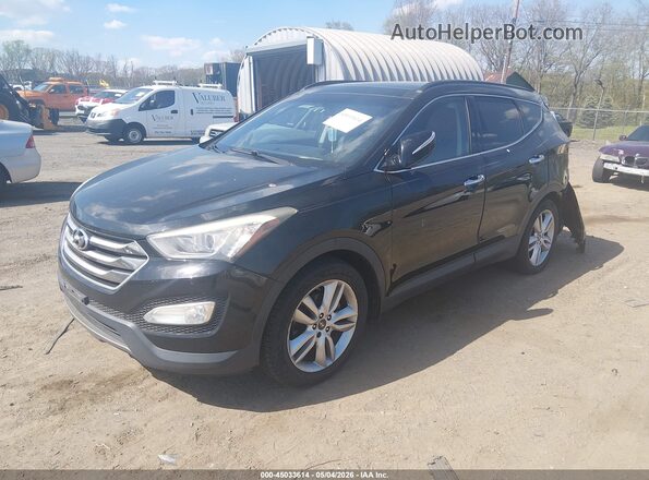 5XYZWDLA4GG331900 2016 HYUNDAI SANTA FE SPORT Черный Передняя левая четверть