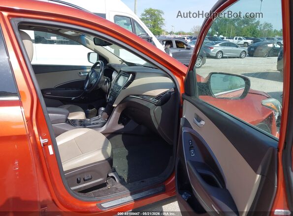 5XYZWDLA6HG477247 2017 HYUNDAI SANTA FE SPORT Orange Widok wnętrza z przodu