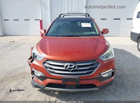 5XYZWDLA6HG477247 2017 HYUNDAI SANTA FE SPORT Orange Widok zestawu wskaźników