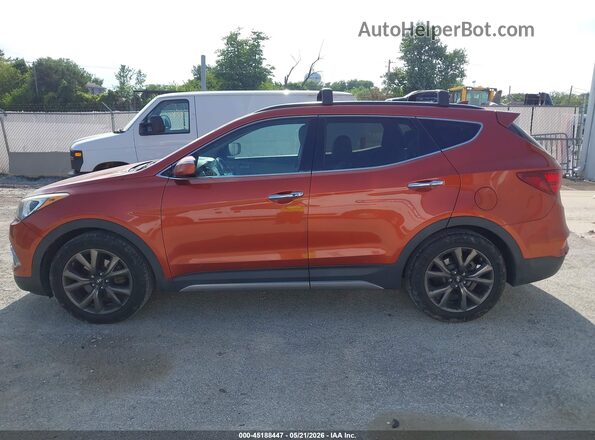 5XYZWDLA6HG477247 2017 HYUNDAI SANTA FE SPORT Orange Widok wnętrza 360 stopni