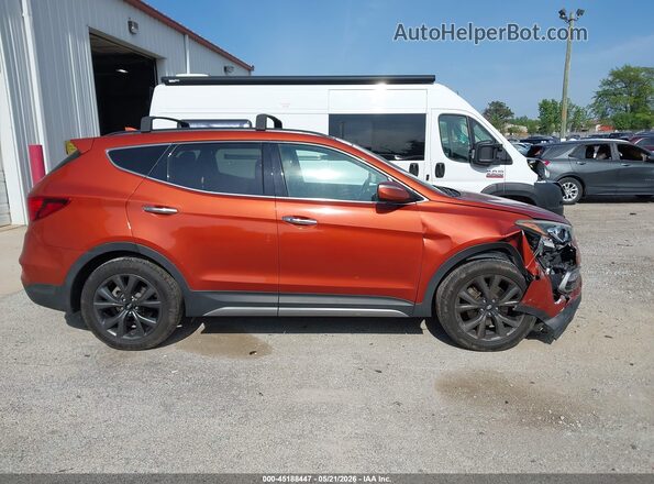 5XYZWDLA6HG477247 2017 HYUNDAI SANTA FE SPORT Orange Widok wnętrza z tyłu