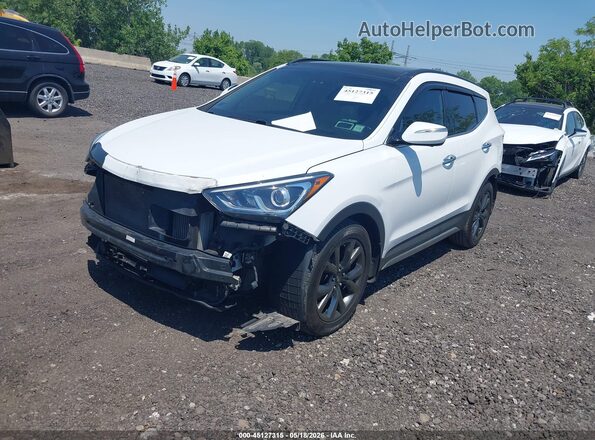 5XYZWDLA7HG456472 2017 HYUNDAI SANTA FE SPORT Белый Передняя левая четверть