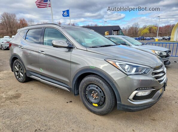 5XYZWDLA7JG537817 2018 HYUNDAI SANTA Серый Передняя правая четверть