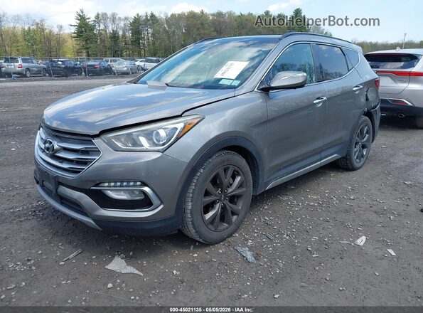 5XYZWDLA7JG564936 2018 HYUNDAI SANTA FE SPORT Pewter 