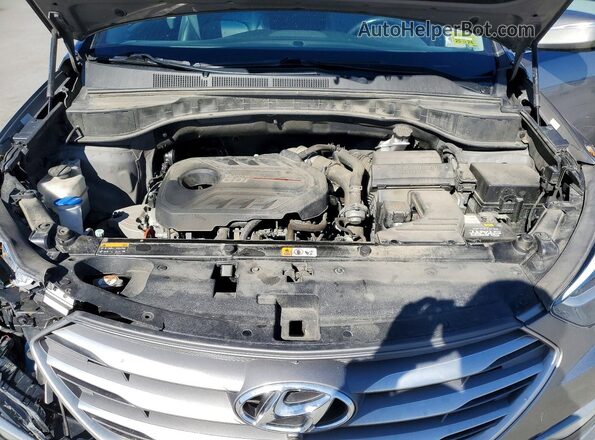 5XYZWDLA8HG501726 2017 HYUNDAI SANTA Серый Вид задней части салона