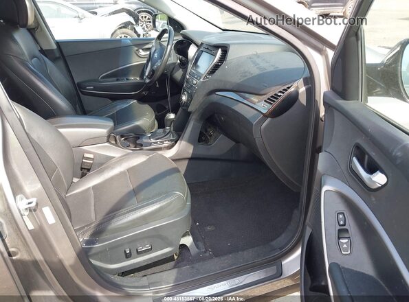 5XYZWDLAXHG435583 2017 HYUNDAI SANTA FE SPORT Brown Вид салону спереду