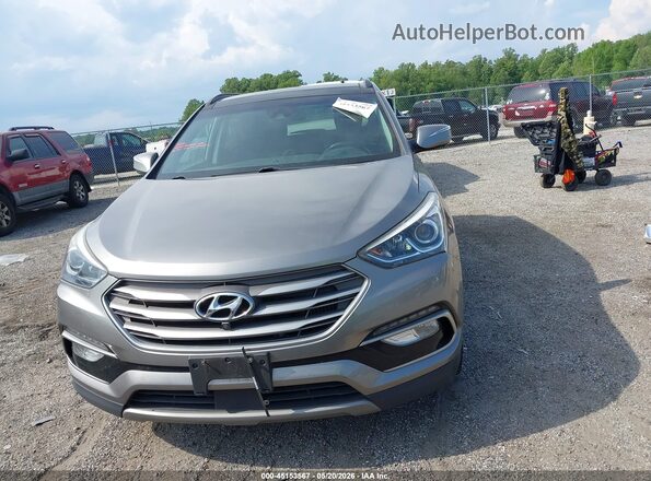 5XYZWDLAXHG435583 2017 HYUNDAI SANTA FE SPORT Brown Вид задньої частини салону