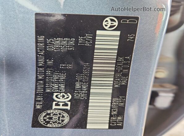 5YFB4MDE1SP285214 2025 TOYOTA LL Blue Widok komory silnika