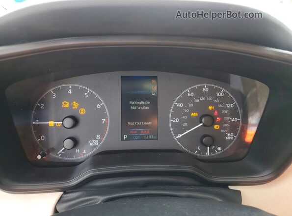 5YFB4MDE2SP342181 2025 TOYOTA COROLLA White Вид щитка приладів