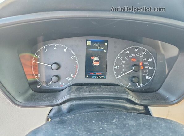 5YFB4MDE3SP347325 2025 TOYOTA COROLLA Blue Instrument cluster view