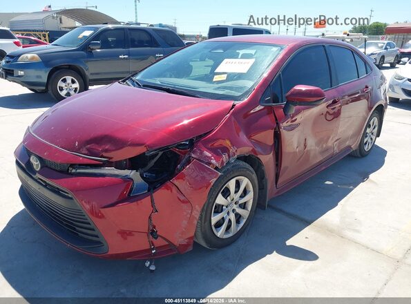 5YFB4MDE5SP281599 2025 TOYOTA COROLLA Red Առջևի ձախ երեք քառորդ տեսարան