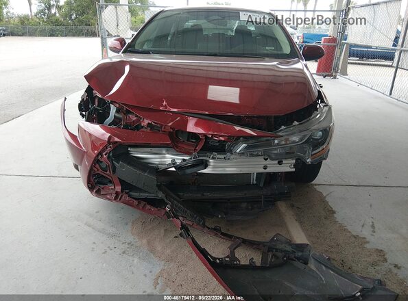 5YFB4MDE7PP005366 2023 TOYOTA COROLLA Burgundy Vista del cuadro de instrumentos