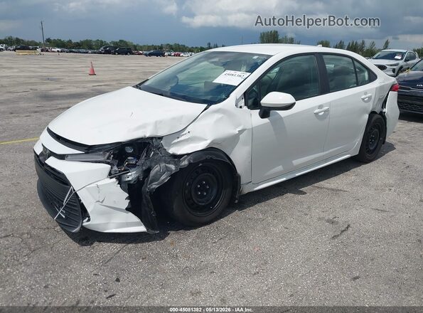5YFB4MDE7SP277635 2025 TOYOTA COROLLA White წინა მარცხენა ხედი სამი მეოთხედიდან