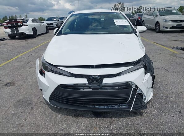 5YFB4MDE7SP277635 2025 TOYOTA COROLLA White ხელსაწყოთა პანელის ხედი