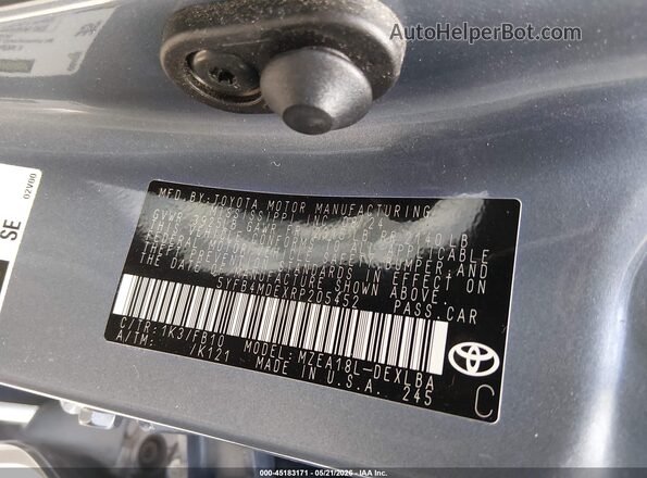 5YFB4MDEXRP205452 2024 TOYOTA COROLLA Light Blue 