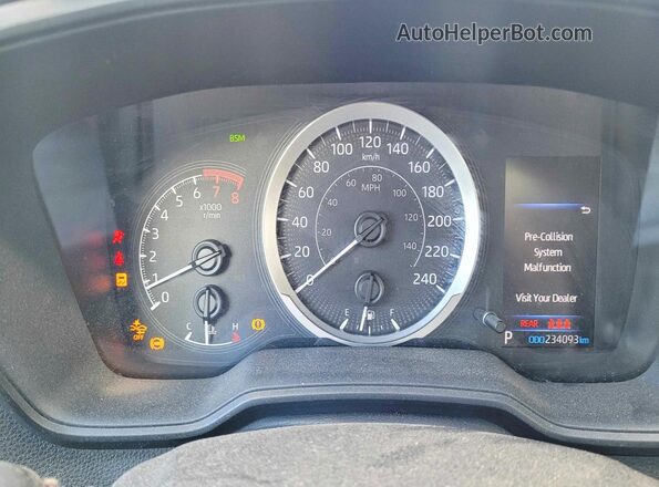 5YFBPMBEXMP186517 2021 TOYOTA LL Black Առջևի վահանակի տեսք