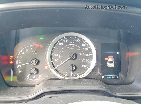 5YFBPRBE9LP092138 2020 TOYOTA COROLLA Gray Instrument cluster view