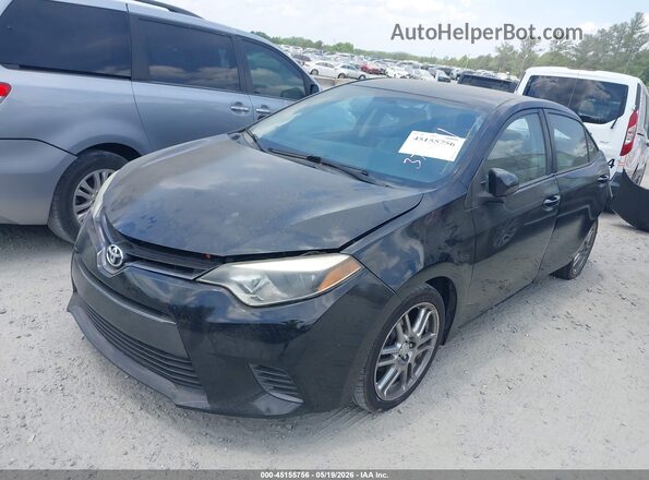 5YFBURHE4GP379571 2016 TOYOTA COROLLA Черный Передняя левая четверть