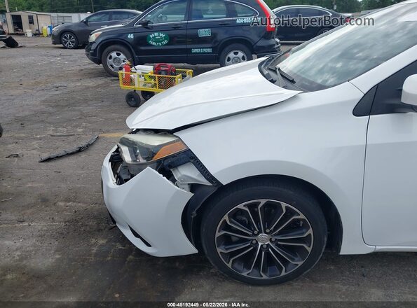 5YFBURHE4GP386150 2016 TOYOTA COROLLA White Դիմացի տեսք