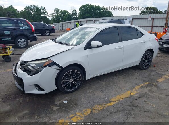 5YFBURHE4GP386150 2016 TOYOTA COROLLA White Առջևի ձախ երեք քառորդ տեսարան