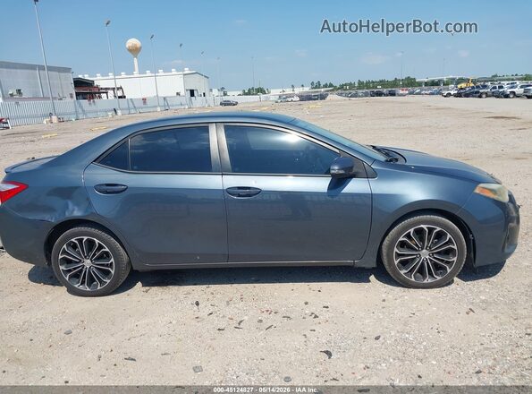 5YFBURHE4GP461347 2016 TOYOTA COROLLA Серый Вид задней части салона