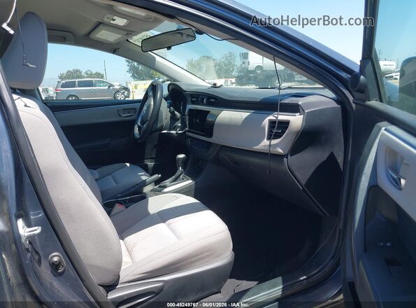 5YFBURHEXGP542403 2016 TOYOTA COROLLA Gray Вид салону спереду