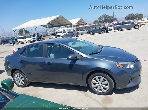 5YFBURHEXGP542403 2016 TOYOTA COROLLA Gray Вид задньої частини салону