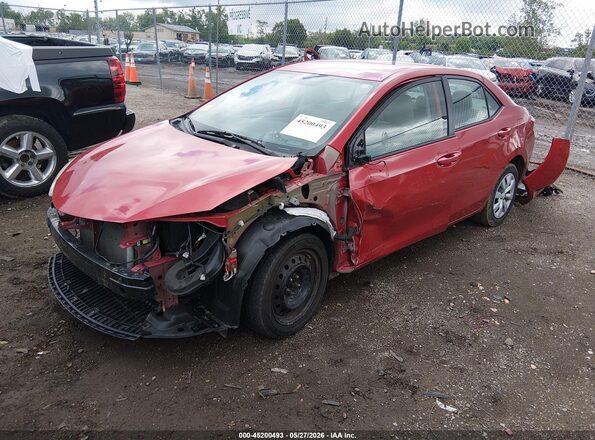 5YFBURHEXGP544586 2016 TOYOTA COROLLA Бордовый Передняя левая четверть