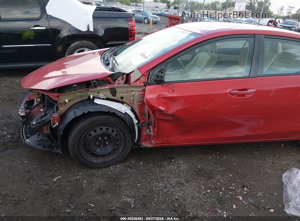 5YFBURHEXGP544586 2016 TOYOTA COROLLA Бордовый 