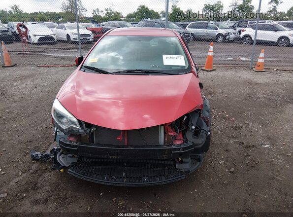 5YFBURHEXGP544586 2016 TOYOTA COROLLA Бордовый Вид задней части салона