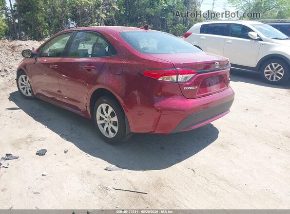 5YFEPMAE0NP290949 2022 TOYOTA COROLLA Red Rear left