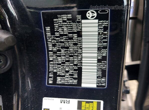 5YFEPMAE0NP299330 2022 TOYOTA LL Black 